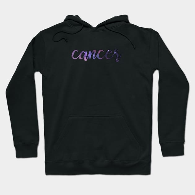 Galaxy Zodiac Star Sign - Cancer Astrology Hoodie by MysticMagpie